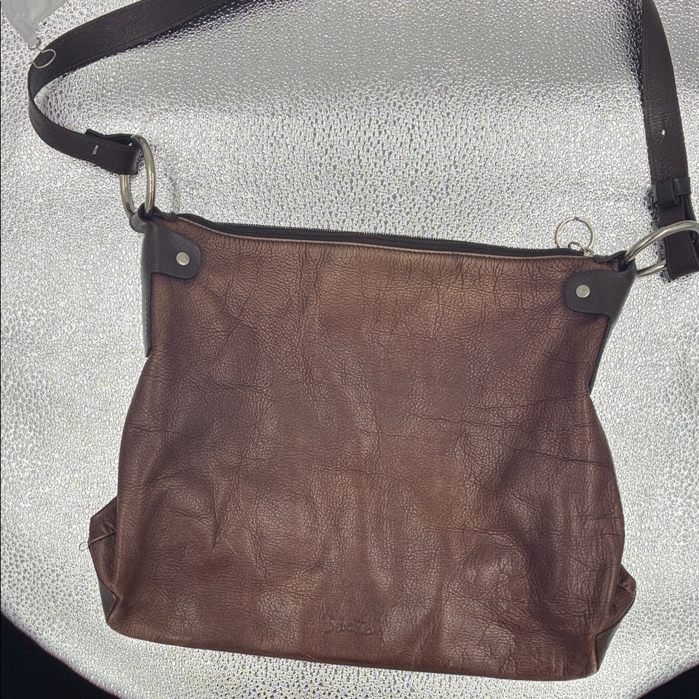 Chic Brown Leather Shoulder Bag